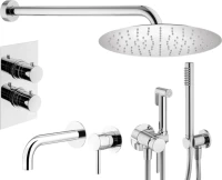 Комплект для ванной Plumberia Selection Ixo KITZXOT18QCR210 С ВНУТРЕННЕЙ ЧАСТЬЮ, хром