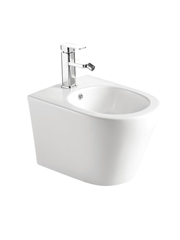 Биде подвесное Abber Bequem AC1151 глянцевое белое