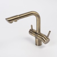 Смеситель для кухни Wasserkraft A8037 светлая бронза
