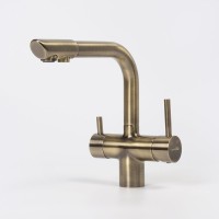 Смеситель для кухни Wasserkraft A8037 светлая бронза