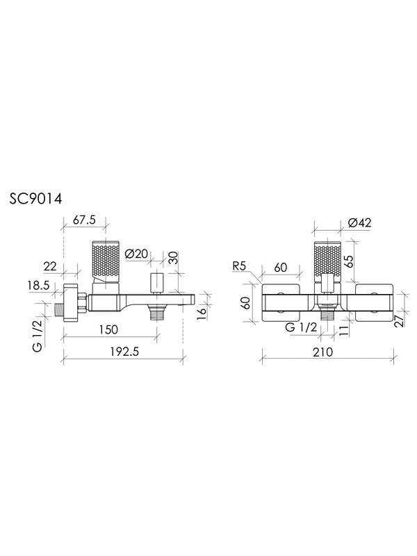 Термостатический смеситель Sancos Nexus SC9014BN брашированный никель