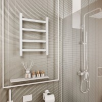 Полотенцесушитель электрический Bauedge Hotel R 40х60, белый полуматовый