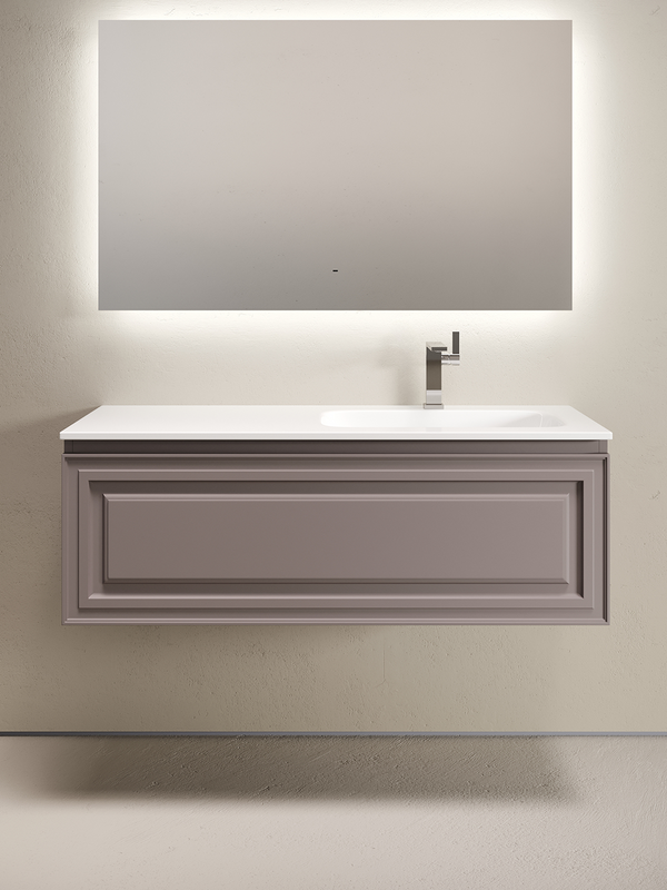 Мебель для ванной комнаты Sancos Very 120 R подвесная, 1 ящик, doha soft