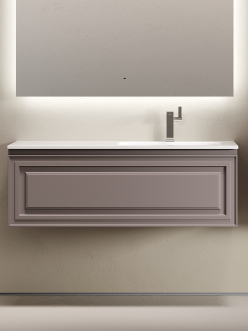 Мебель для ванной комнаты Sancos Very 120 R подвесная, 1 ящик, doha soft