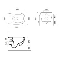 Унитаз подвесной Catalano Alvea с микролифтом