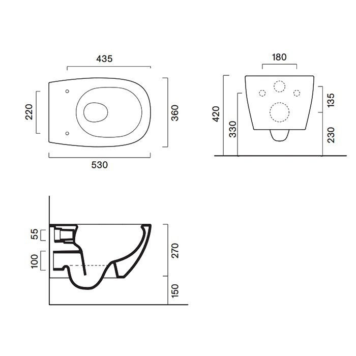 Унитаз подвесной Catalano Alvea с микролифтом