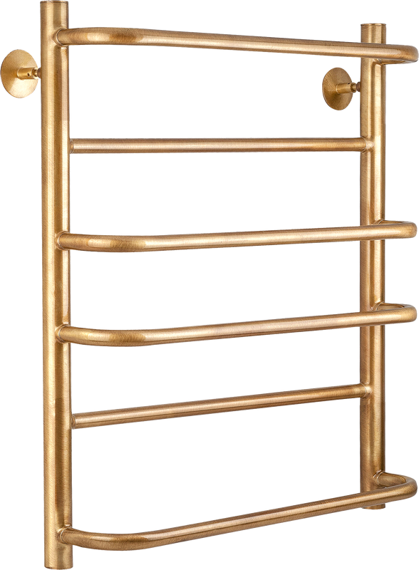 Полотенцесушитель водяной Secado Верона 1 75x55 см, бронза, лесенка, латунь