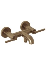 Смеситель для ванны с душем Kludi Nova Fonte Puristic 20540N115 брашированная бронза PVD