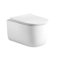 Унитаз подвесной Grossman Thin Rim GR-5605SQ глянцевый белый