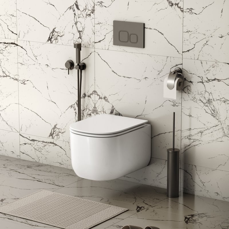 Унитаз подвесной Grossman Thin Rim GR-5605SQ глянцевый белый