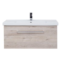 Тумба с раковиной Dreja Big Inn 100 подвесная, дуб кантри