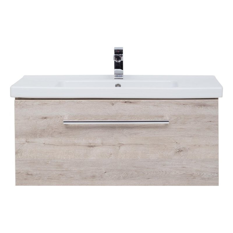 Тумба с раковиной Dreja Big Inn 100 подвесная, дуб кантри