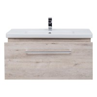 Тумба с раковиной Dreja Big Inn 100 подвесная, дуб кантри