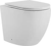 Унитаз приставной напольный Abber Bequem AC1111T безободковый, с микролифтом, белый