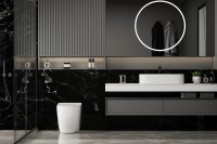 Унитаз приставной напольный Abber Bequem AC1111T безободковый, с микролифтом, белый