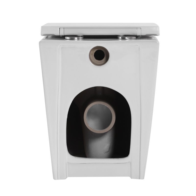 Унитаз приставной напольный Abber Bequem AC1111T безободковый, с микролифтом, белый