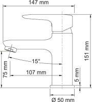 Смеситель для раковины Wasserkraft Vils 5603