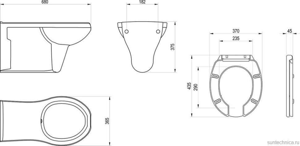 Унитаз подвесной Ravak Safe сиденье с микролифтом, белый