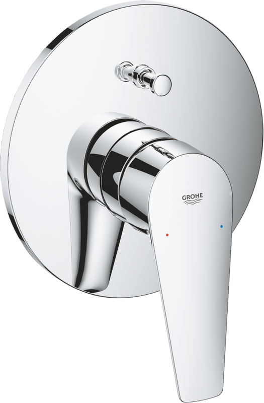 Встраиваемый смеситель для душа и ванны Grohe BauEdge 29079001 С ВНУТРЕННЕЙ ЧАСТЬЮ, хром