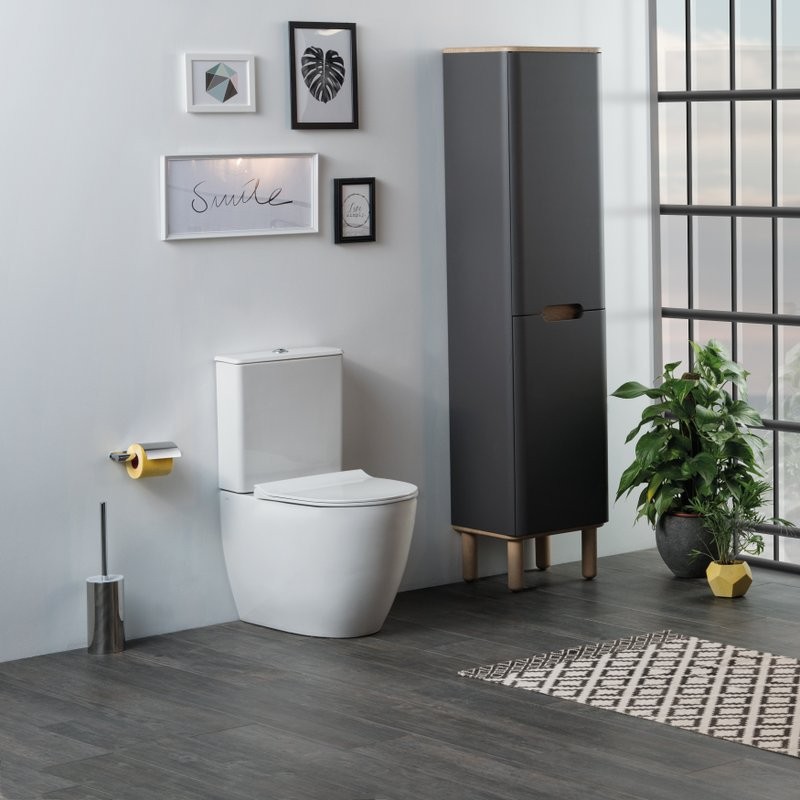 Унитаз-компакт напольный VitrA Sento Rim-Ex 9830B003-7203 с микролифтом