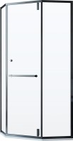 Душевой уголок RGW Hotel HO-084-B 100x100x195 см, профиль черный, стекло прозрачное