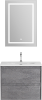 Мебель для ванной комнаты BelBagno Kraft 39 60 cemento grigio, раковина BB-8099-3-60