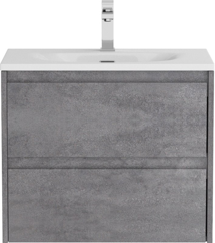 Мебель для ванной комнаты BelBagno Kraft 39 60 cemento grigio, раковина BB-8099-3-60