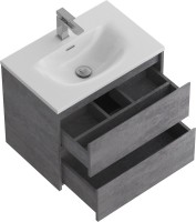 Мебель для ванной комнаты BelBagno Kraft 39 60 cemento grigio, раковина BB-8099-3-60