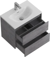 Мебель для ванной комнаты BelBagno Kraft 39 60 cemento grigio, раковина BB-8099-3-60