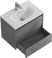 Мебель для ванной комнаты BelBagno Kraft 39 60 cemento grigio, раковина BB-8099-3-60