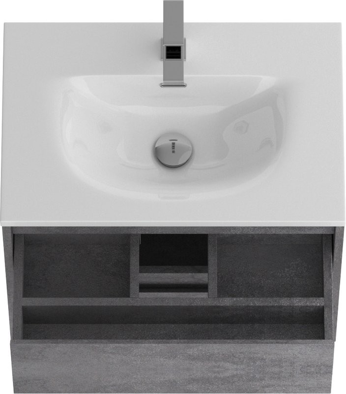 Мебель для ванной комнаты BelBagno Kraft 39 60 cemento grigio, раковина BB-8099-3-60