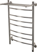 Полотенцесушитель электрический Comfysan Noumi EC-8 80x55 см, подключение справа, слева, хром, лесенка, из стали, с полкой