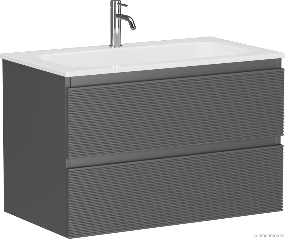 Тумба под раковину Sancos Folk 80 grey soft