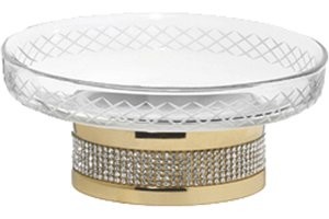 Мыльница Boheme Royal Cristal Gold настольная