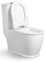 Унитаз-моноблок напольный SantiLine SL-5019 безободковый, с микролифтом