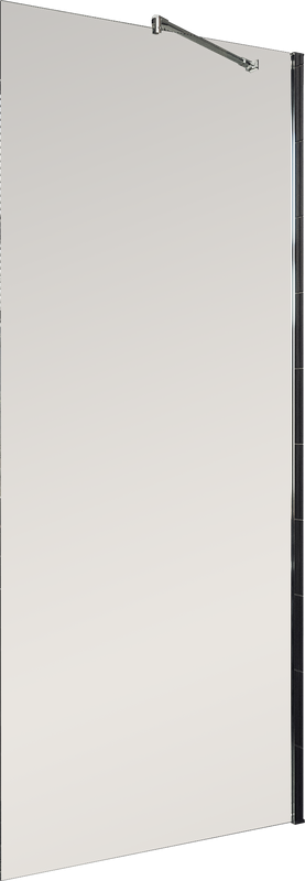 Душевая перегородка Maybahglass MGD-1353-5ш 99 см, профиль хром матовый, стекло бронза