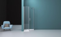 Душевой уголок BelBagno Kraft P-1-100-C-Cr R