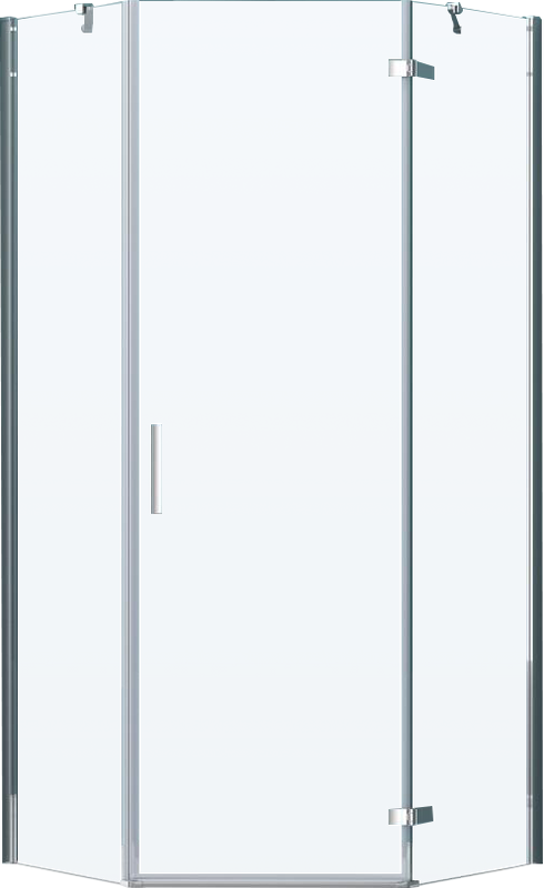 Душевой уголок BelBagno Kraft P-1-100-C-Cr R