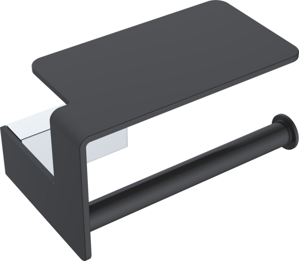 Держатель туалетной бумаги Boheme Q 10941-CR-B с полкой для телефона