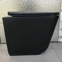 Унитаз приставной напольный Kerasan Tribeca 511831 черный матовый