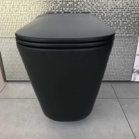 Унитаз приставной напольный Kerasan Tribeca 511831 черный матовый