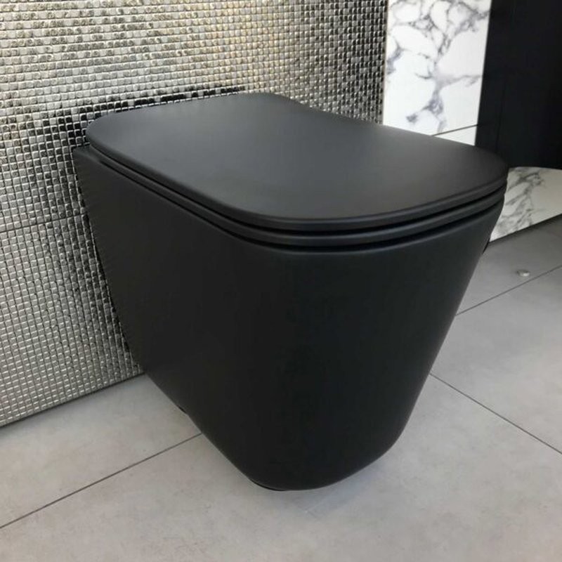Унитаз приставной напольный Kerasan Tribeca 511831 черный матовый