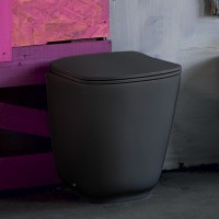 Унитаз приставной напольный Kerasan Tribeca 511831 черный матовый