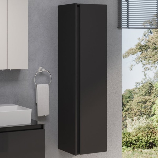 Шкаф пенал для ванной VitrA Nuo 35 глянцевый антрацит