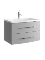 Тумба с раковиной Aqwella 5 stars Neringa 80 подвесная, серый туман