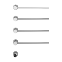 Полотенцесушитель электрический Wonzon & Woghand WW-AL314-BR С ВНУТРЕННЕЙ ЧАСТЬЮ, браширвоанный никель
