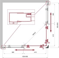 Душевой уголок BelBagno Uno 195 A 2 85 C Cr стекло прозрачное
