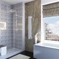 Полотенцесушитель электрический Grota Corsa K N RAL9016 EL 18х120, с крючками, матовый белый