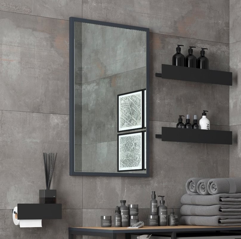 Зеркало Corozo Гера 45, черное