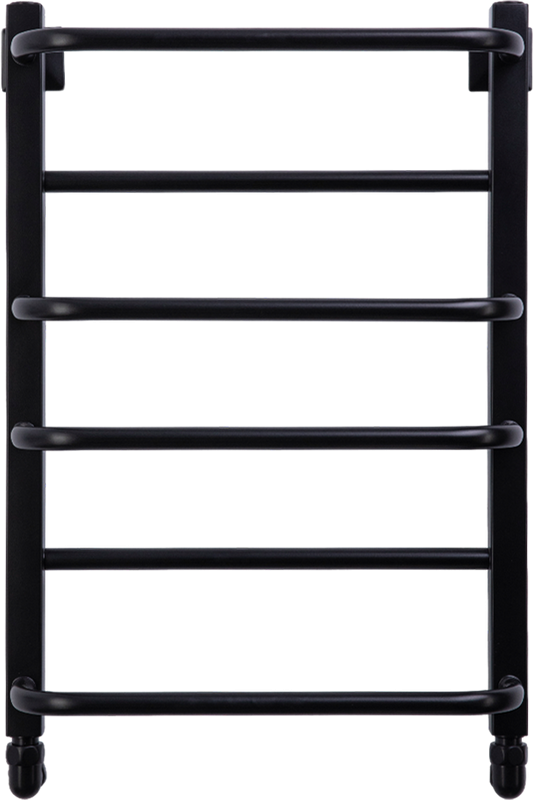 Полотенцесушитель водяной Comfysan Puro-K W-6 60х40 60x45 см, черный матовый, лесенка